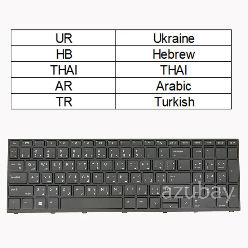 Клавиатура для ноутбука HP 9z. Nefsq.00a NSK-XK0SQ L01028-171-141-281-BB1 SN6166 SN6146BL UR HB THAI AR TR RO