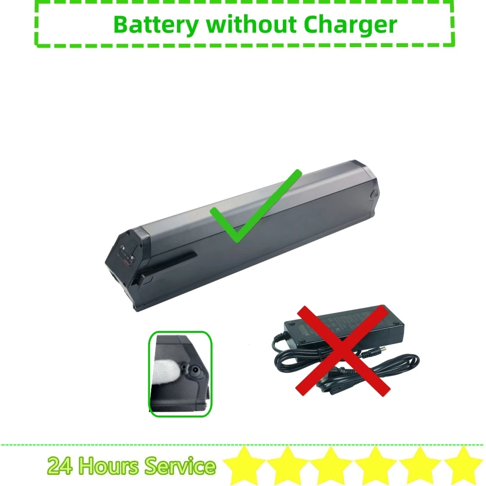 Полускрытая батарея для электровелосипеда Akez стартер 48 В 36 10 4 Ач 13 14 15 6 17 5 20 21