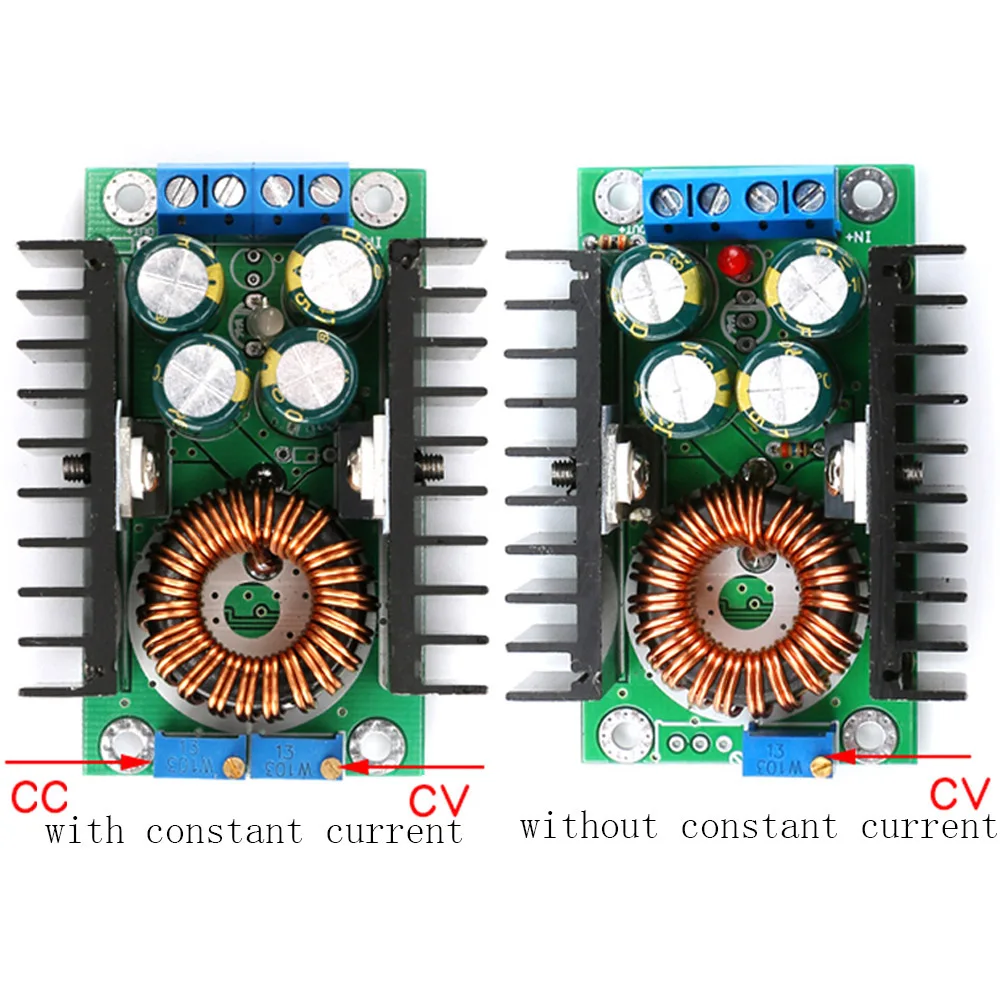 

DC-DC Buck Converter Adjustable 7-40V to 1.2-3.5V Step Down Power Supply Module 300W Power Supply Board LED Driver for Arduino