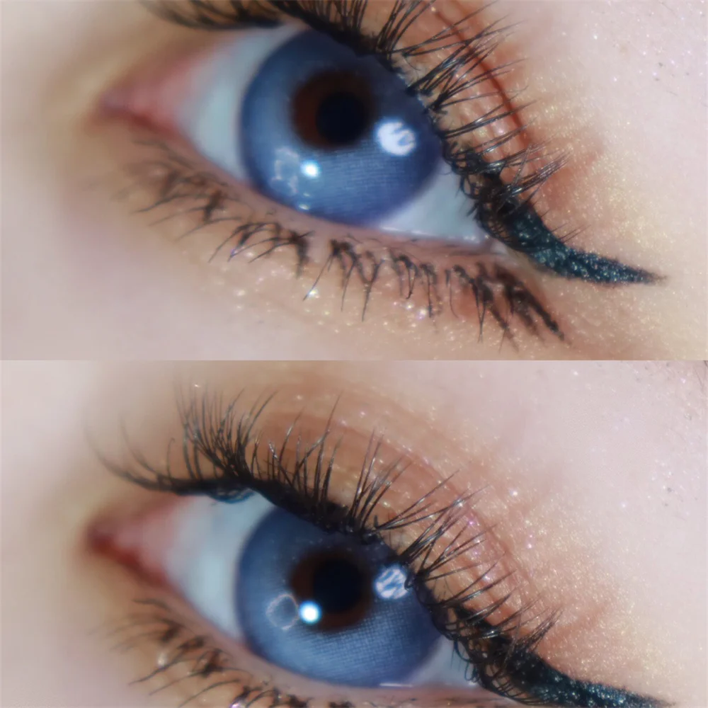 Лазерные коричневые цветные контактные линзы для глаз маленькие красивые зрачки
