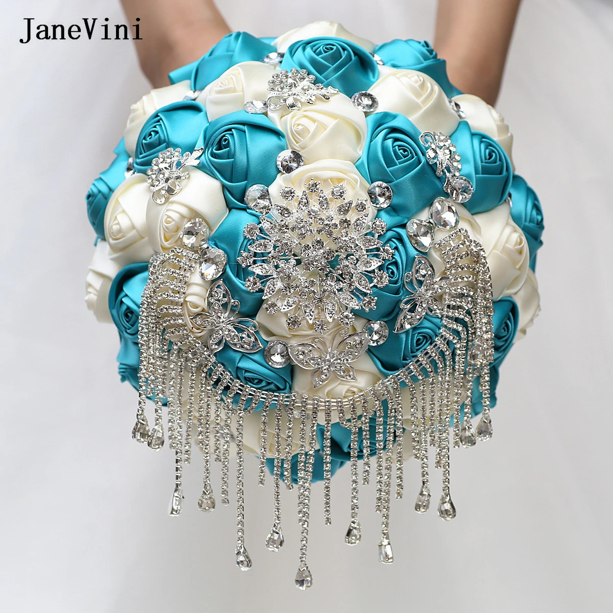 Роскошные Кристаллы jaevini Обнаженная розовая свадебная брошь букеты