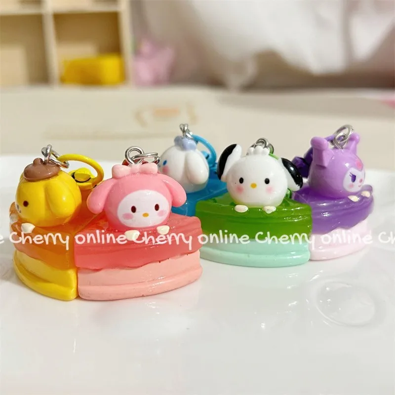 

Кавайная Sanrioed аниме мультяшная серия HelloKitty mymelody Cinnamoroll милый оригинальный торт стильный искусственный маленький подарок