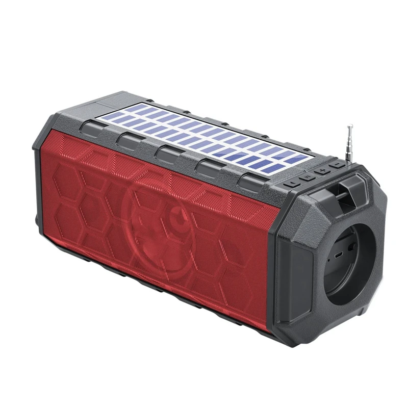 

Bluetooth-Колонка портативная с солнечной батареей и фонариком