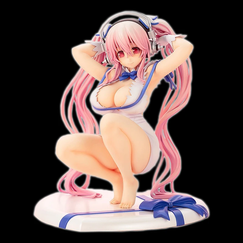

17.5cm Hestia outfit squat Anime Super Sonico Action Figure Libra Ver. Sexy Girls PVC Collection Model Dolls Toys for Boys Gifts