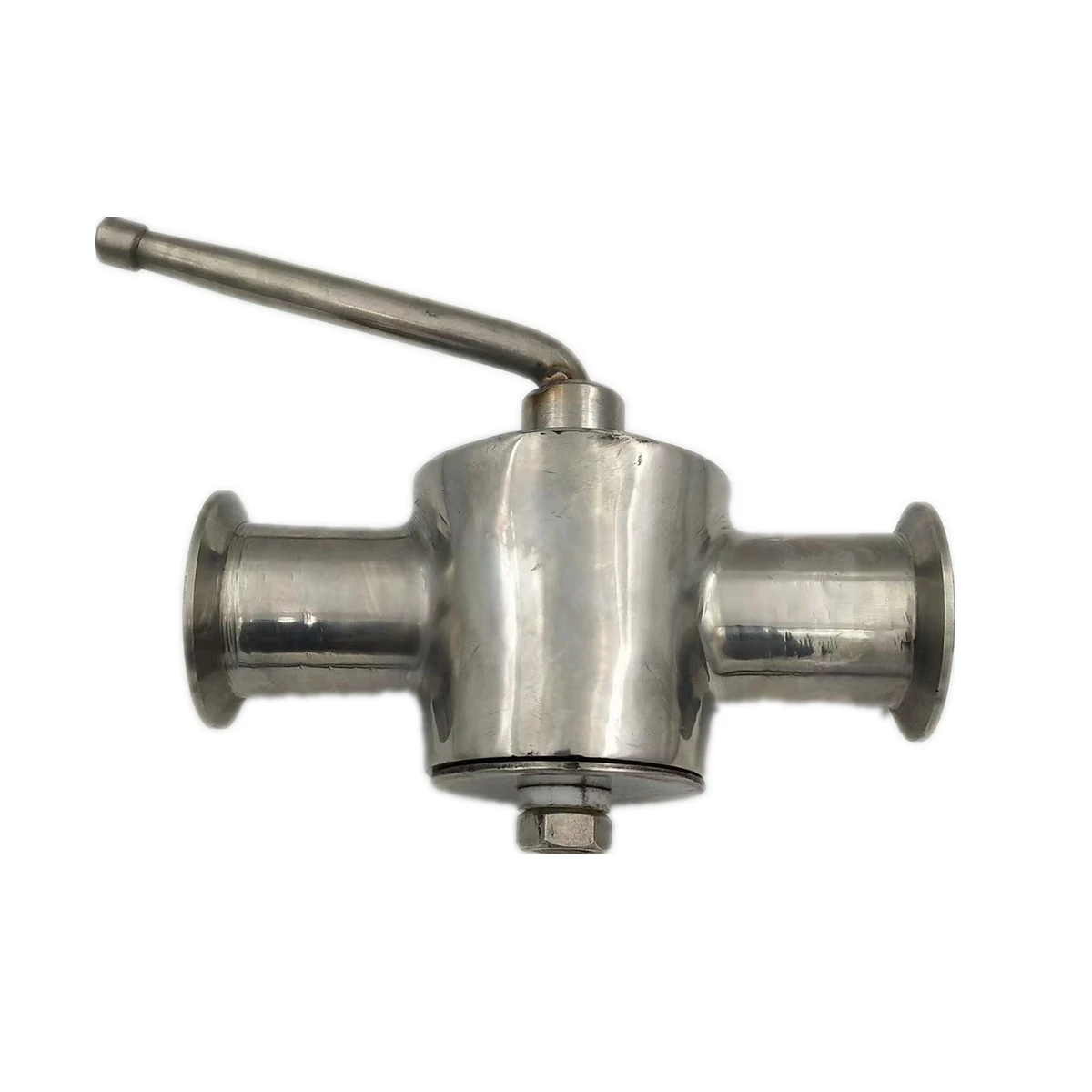 1-1/4 &quotзажим OD 50 5 мм санитарный пробковый клапан из нержавеющей стали трехходовой