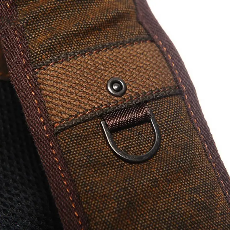 Sling Bag For Men Canvas Vintage Mens Canvas Sling Bag Crossbody Single Strap Backpack Durable Chest Bag For Outdoor Activities