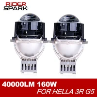 Angel Eyes Bi-LED Projector Lenses For Hella 3R Headlight 75W Turbo Tuning Retrofit Kits 6000K White Diodes Daytime Running Lamp