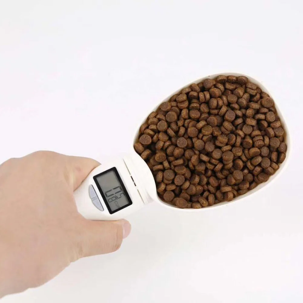 Electronic Dogs Cat Cereals Scale Pro Household Weighing Meter Pet Food Weighing Spoon with Hanging Hole Pet Feeding Bowl images - 6