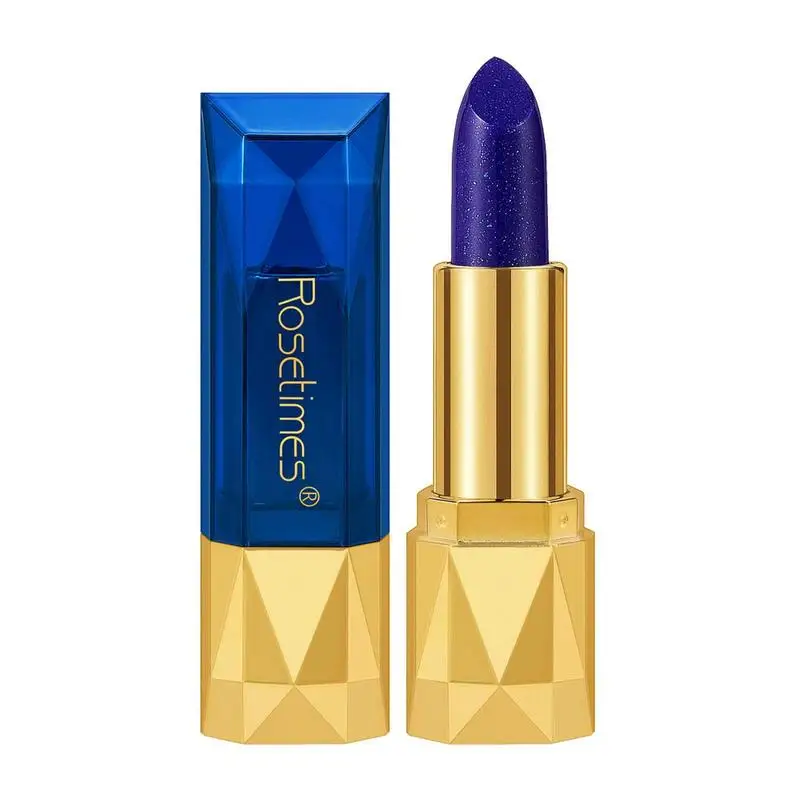 

Magic Temperature Color Change Lipstick Blue Shimmer Lipstick Blue Changed Into Pink Lip Stain Gloss Moisturizing And Long