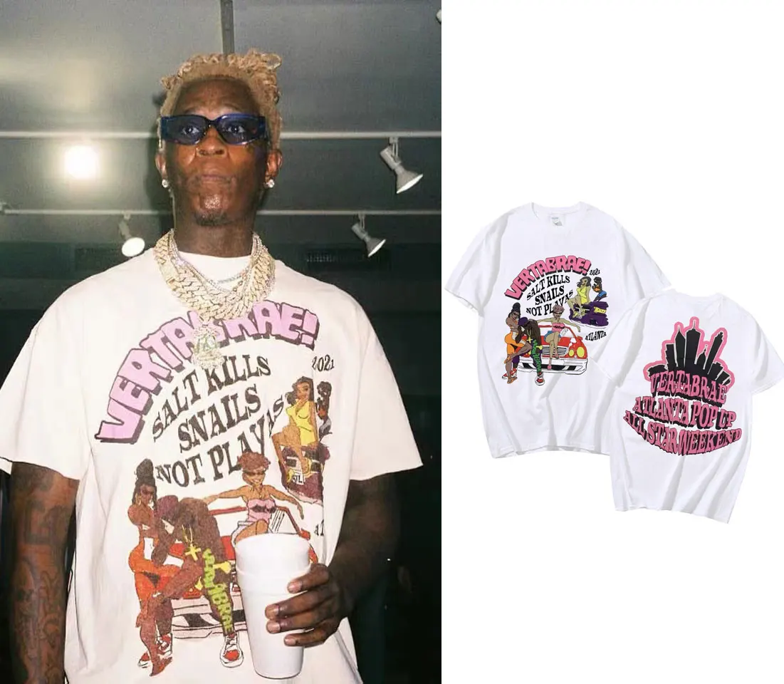 

Футболка Мужская/Женская Повседневная, с граффити и надписью «Vertabrae»