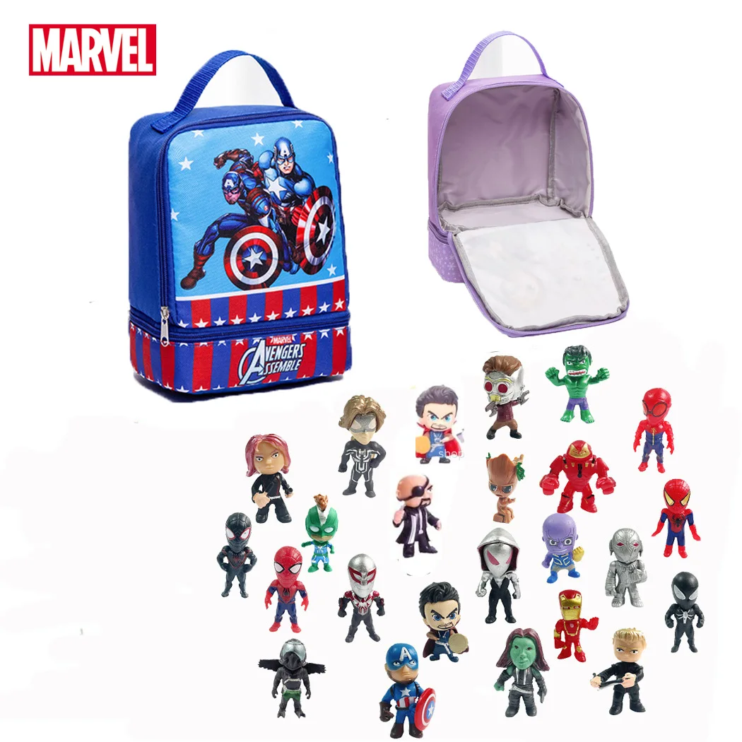 

Marvel Avengers Action Figure With Bag Anime Spiderman Captain America Ironman thanos hulk thor Superhero Toy Kid Birthday Gift