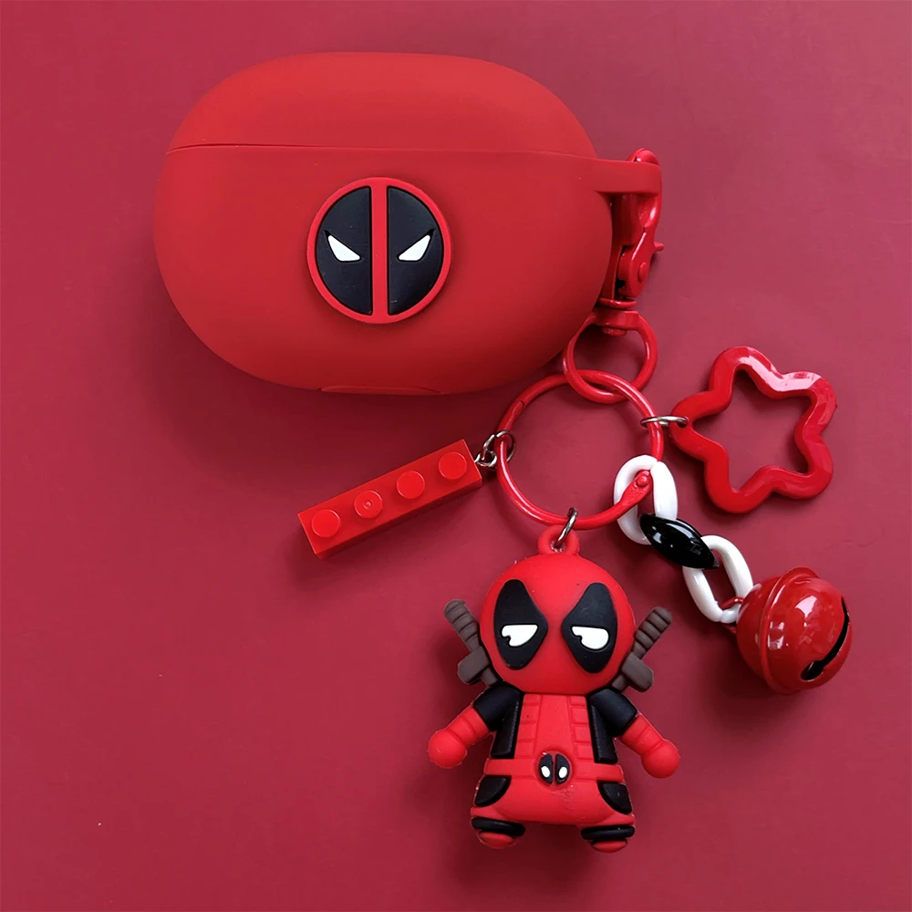 Чехол для наушников с брелоком и мультяшным рисунком | Электроника