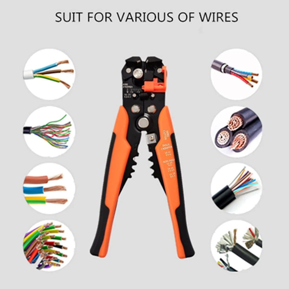 Инструмент для зачистки проводов плоскогубцы резки саморегулирующийся