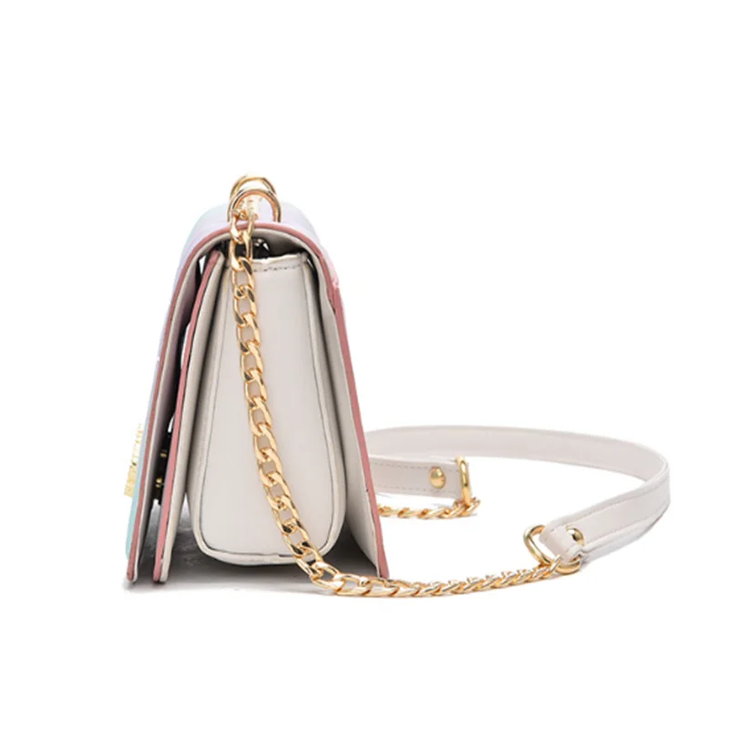 Women Fashion Luggage & Bags Handbags Shoulder Bolsos  for Women 2023 New Hombus Chain Bag Simple Temperament Casual Square PU