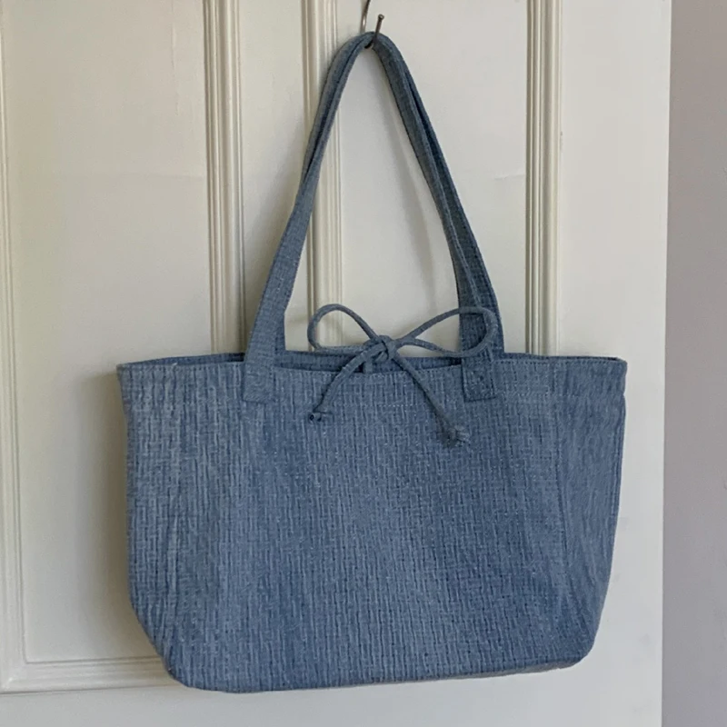 

Normcore Large Capacity Tote Bags For Women Luxury Designer Handbag And Purses 2023 New In Polyester Cloth Shoulder Shopping Bag