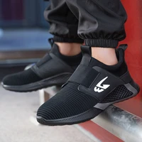 mens anti smashing anti piercing labor insurance shoes non slip wear resistant breathable lightweight waterproof sports shoes