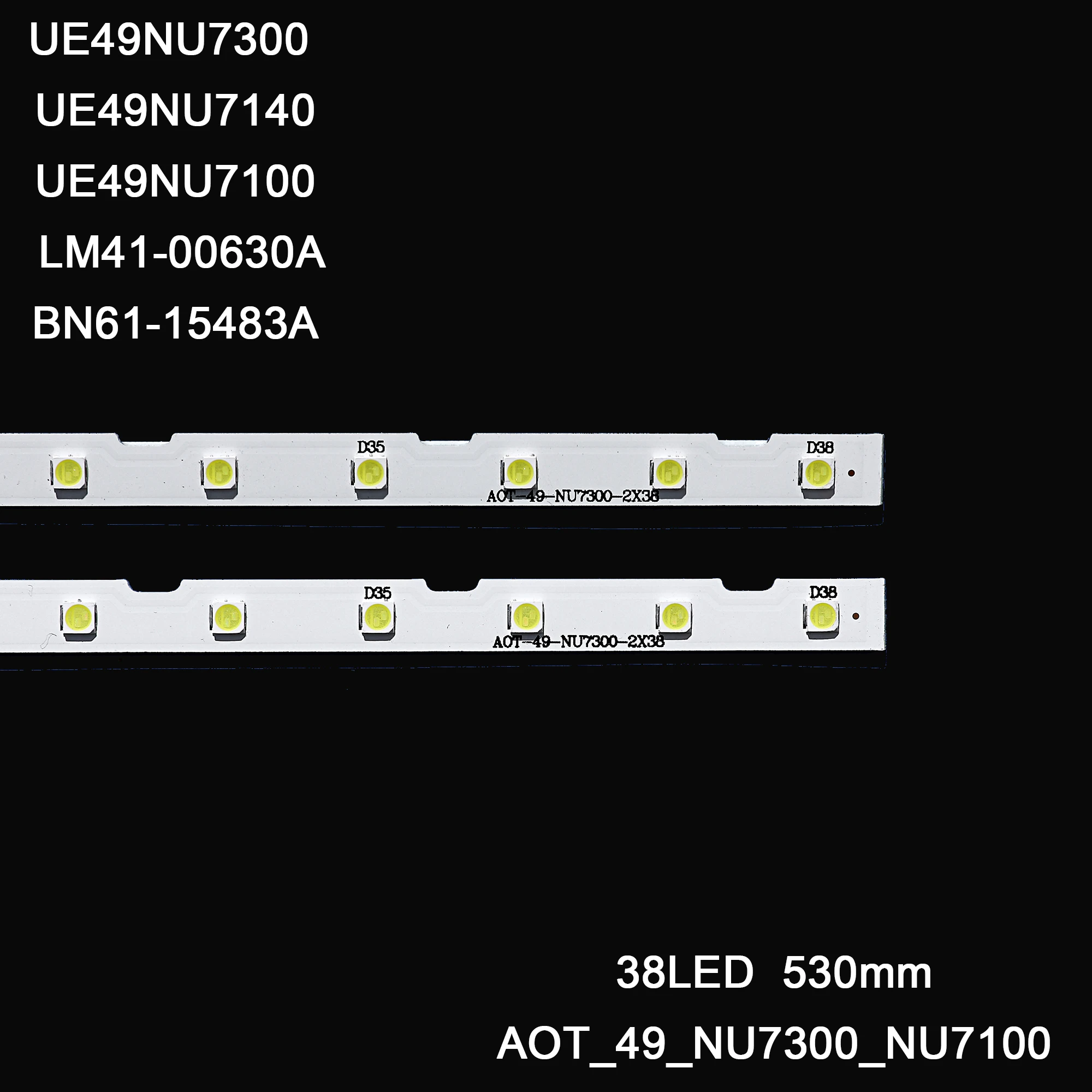 

LED Backlight Strip for Samsung UE49NU7100 UE49NU7102 UE49NU7140U UE49NU7670 UE49NU7120U UE49NU7170U UN49NU7100 UE49NU7300