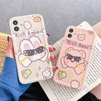 rich bear case for iphone 12 pro max funda iphone 11 13 pro case iphone 12 mini xr xs max x 7 8 6 6s plus se 20 silicon cover