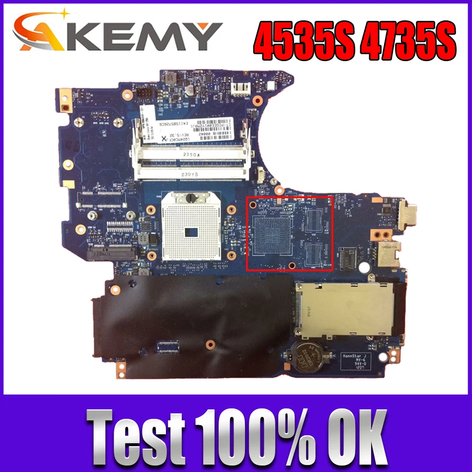 

654308-001 For HP ProBook 4535S 4735S Laptop Motherboard PIXIES-6050A2426501-MB-A03 Socket FS1 100% fully tested