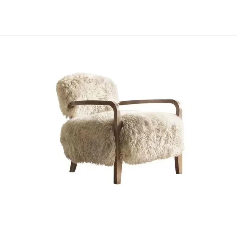 Runxi Yeti кресло из овчины для отдыха стул ткани кожаная обивка мебель гостиной дома