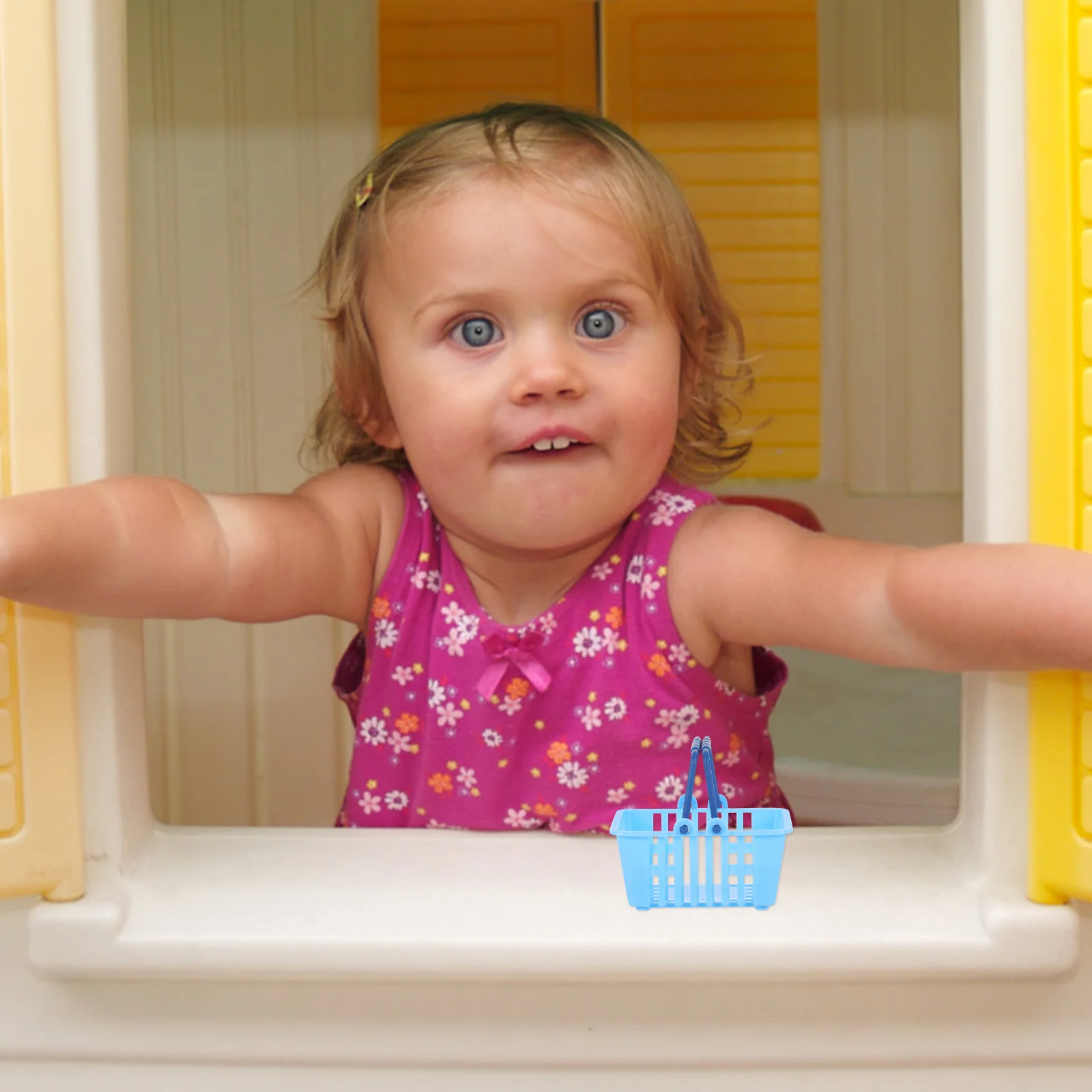 Миниатюрная мини-корзина для покупок игрушка малышей маленькая модель