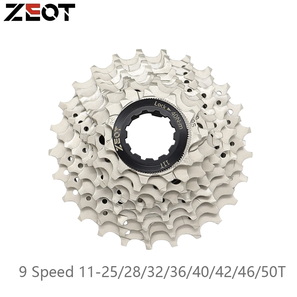 Кассета ZEOT 9 Speed 11-25T/28T/32T/36T/40T/42T/46T/50T для горного шоссейного велосипеда