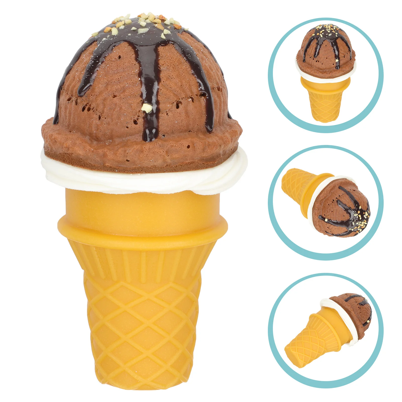 

Ice Cream Model Artificial Fake Toy Cake Cone Gift Play Faux Kitchen Props Pretend Prop Party Dessert Lifelike Toys Desserts