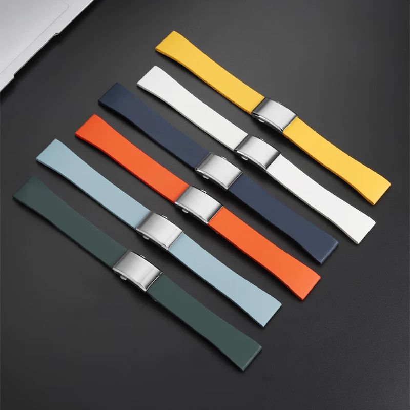 19 20 21 22 мм быстросъемный ремешок из фторкаучука для часов Longines Comcas серии дайвинга