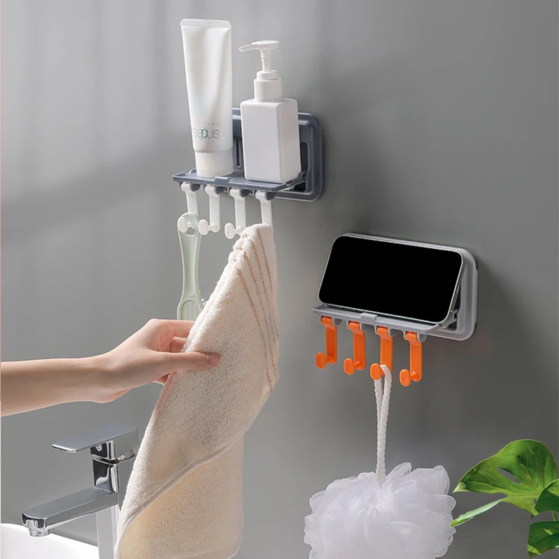 

Non-marking Kitchen Bathroom Hook Self-adhesive Strong Hook Household Wall Hanging Door Hook Multifunctional