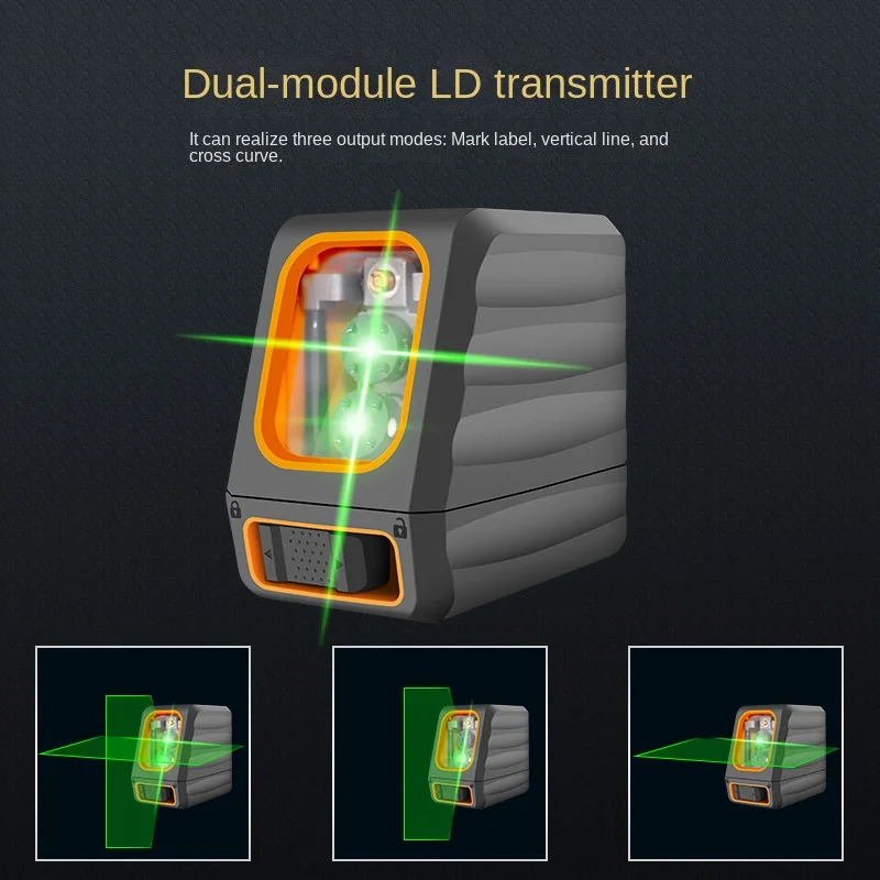 Auto Leveling Laser Level,Green Beam DIY Construction Line Level,Horizontal And Vertical Laser Measuring Tool