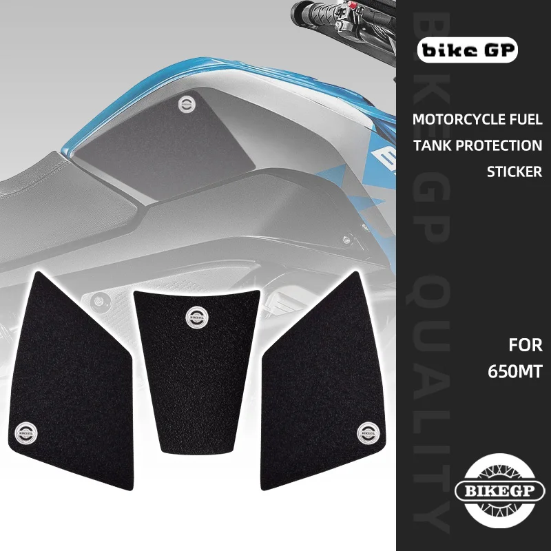 

BIKE GP Motorcycle Fuel Tank Pad Sticker Decals For CFMOTO 650MT Rubber Matte Non-slip Protector Cover Motorcycle Accessories