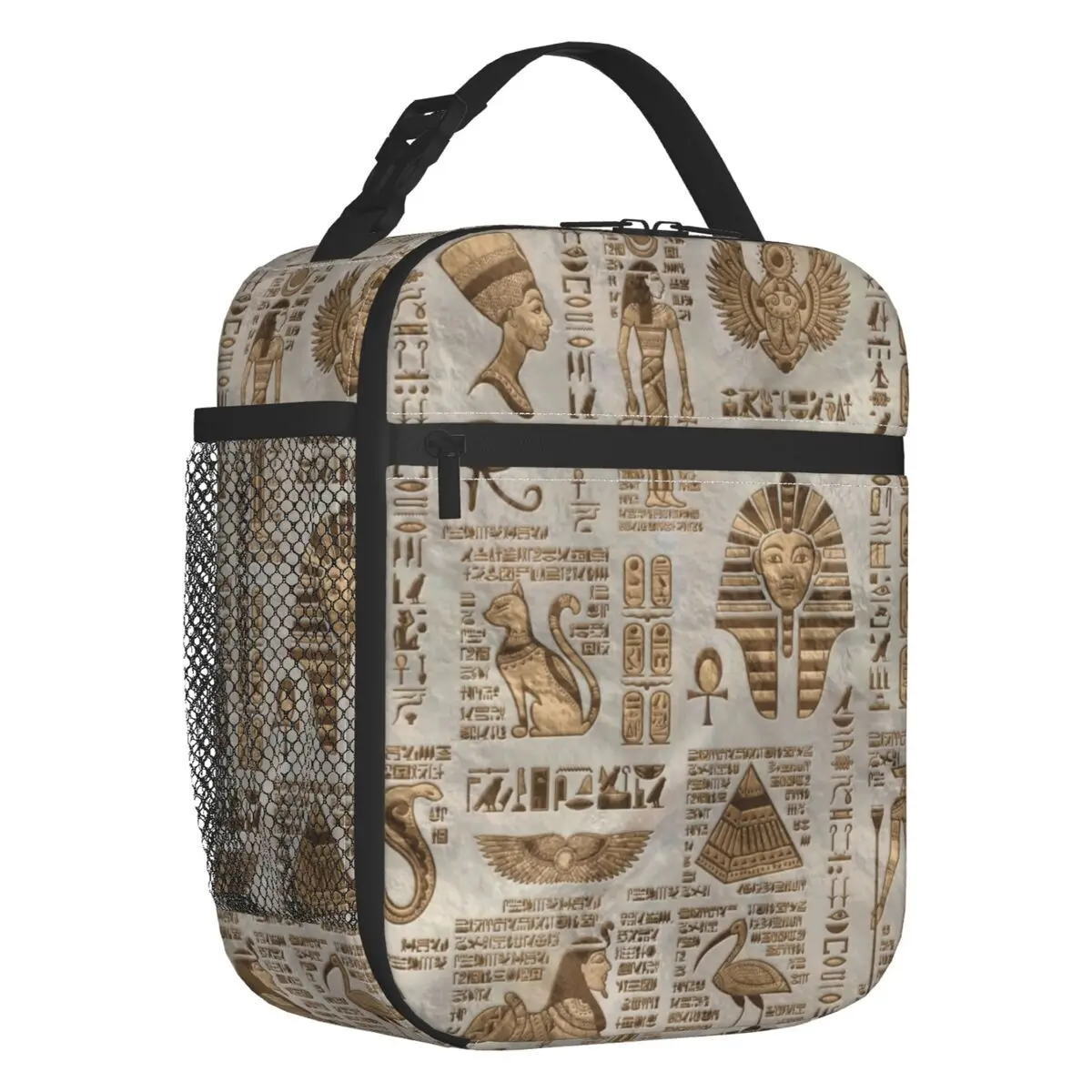 Египетский изолированный Ланч-бокс с иероглифами и Портативный для детей