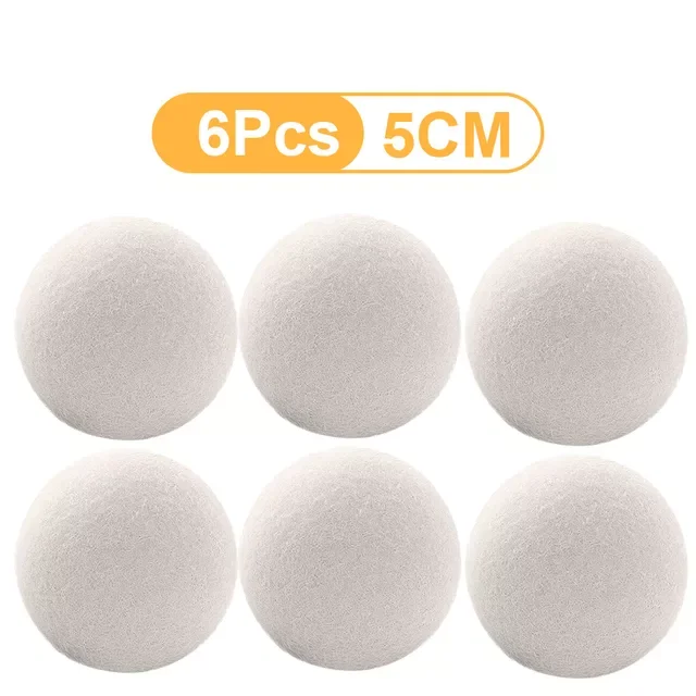 

Hot Wool Dryer Balls Reusable Softener 3-5cm Laundry Ball Home Washing Balls Wool Wrinkle Dryer Balls Washing Machine