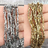faceted silver gold crystal glass beads 2mm 3mm 4mm cube beads for jewelry making waist beads material loose beads accessories
