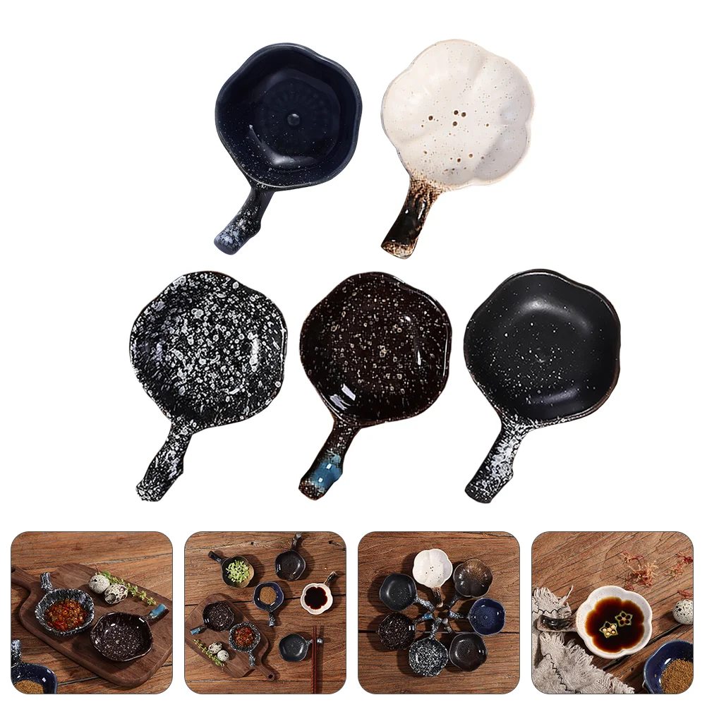 

5 Pcs Dessert Bowls Ceramic Dishes Ceramic Sauce Dishes Appetizer Plates Ceramic Dipping Dish Soy Sauce Japanese Sauce Bowls