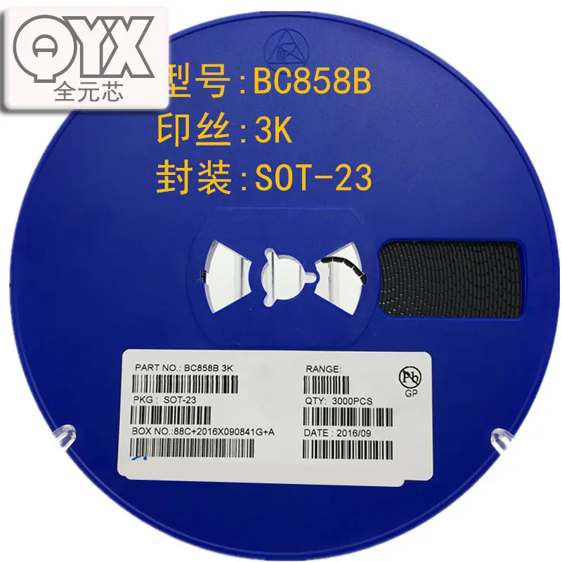 

1000 шт./лот BC858B SILKSCREEN 3K SOT-23 PNP сигнальный Транзистор Триод SMD
