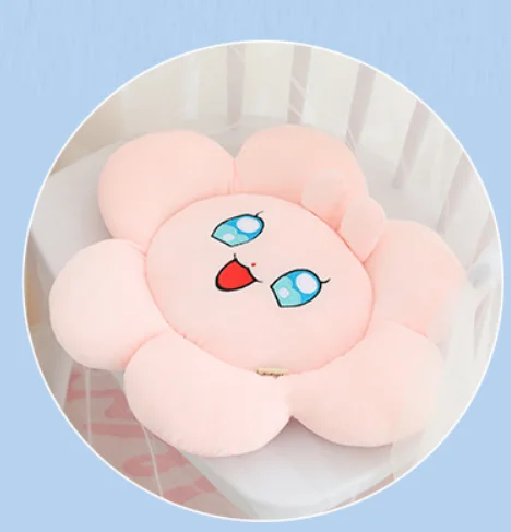 

Круглая Цветочная подушка