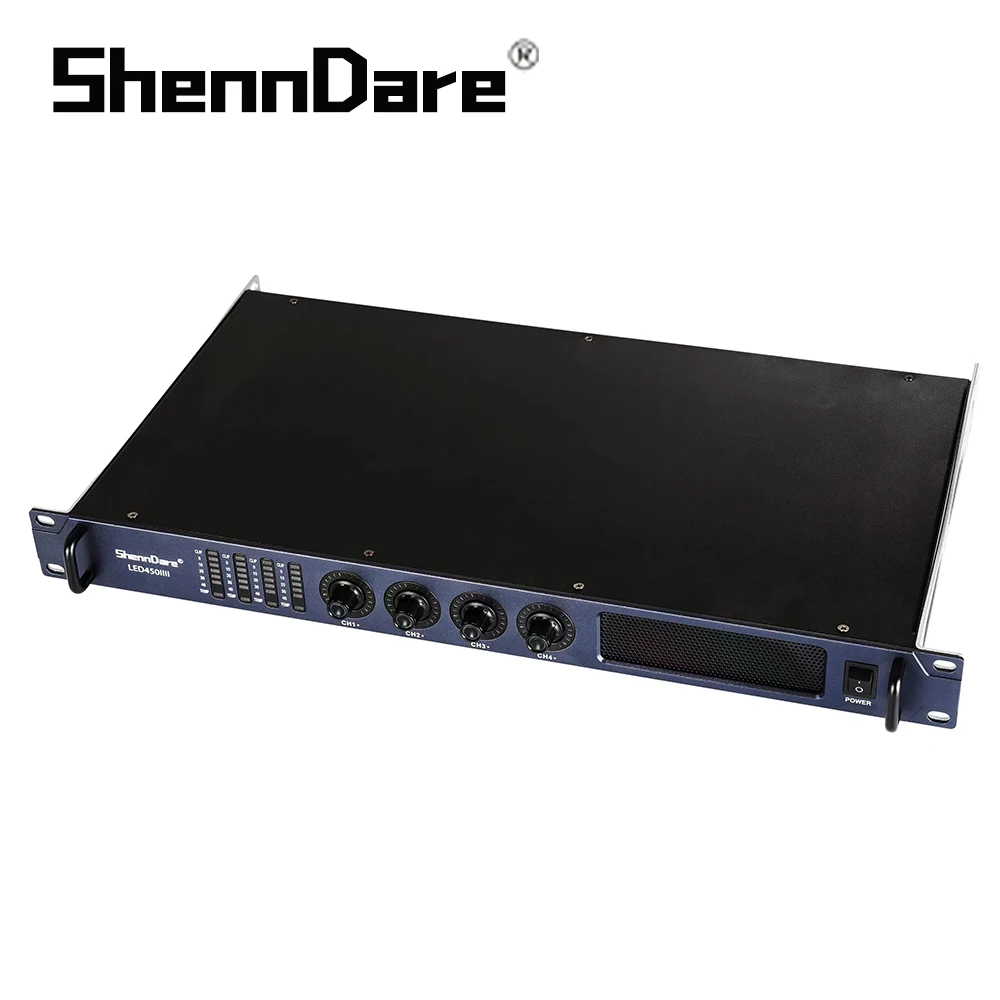 Профессиональный усилитель звука 1U 2/4 канала 450 Вт цифровой мощности для