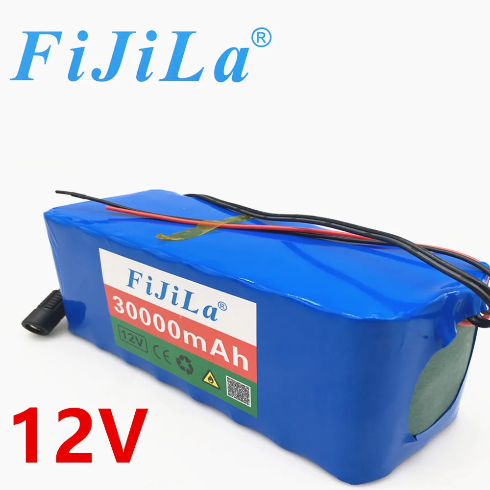 

18650 Battery 12V 30000mAh 3S8P Pack Lithium Protection Board 12v for Inverter Miner + 12.6V2A Charger