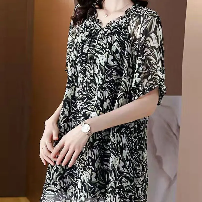 Рисунок 4 - Женская шифоновая блузка с оборками