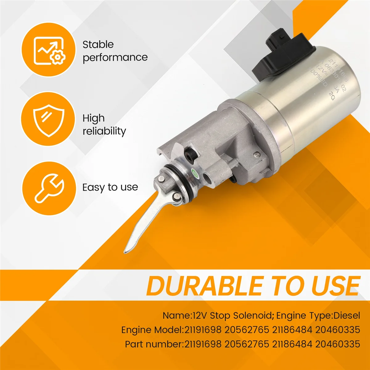 Электромагнитный клапан для Volvo D5D BL60 BL61 BL70 BL71 BL61B BL71B BL60B BL70B P4370B новинка 21191698 12 В