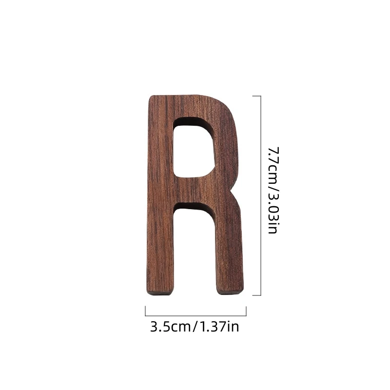 

Деревянные буквы из черного ореха SunIndex