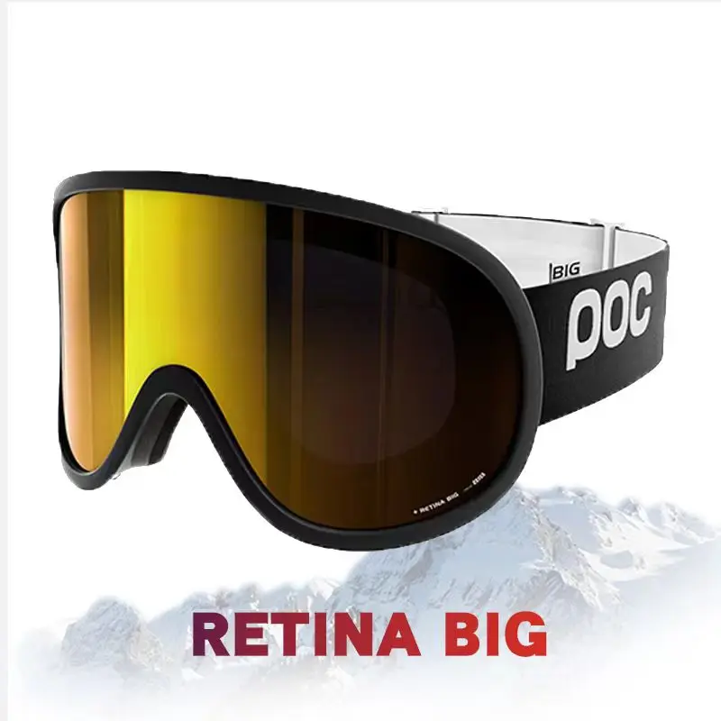 POC5 colour winter skiing double-layer anti fog glasses