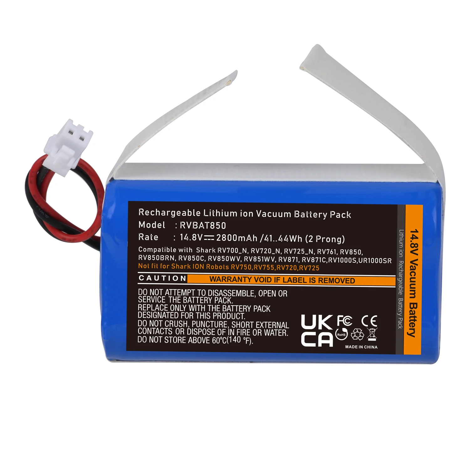 

RVBAT850 Battery for Shark RV700_N RV720_N RV761 RV850 RV871, RVBAT700 for Shark RVbat700, RV720, RV725, RV750, RV700
