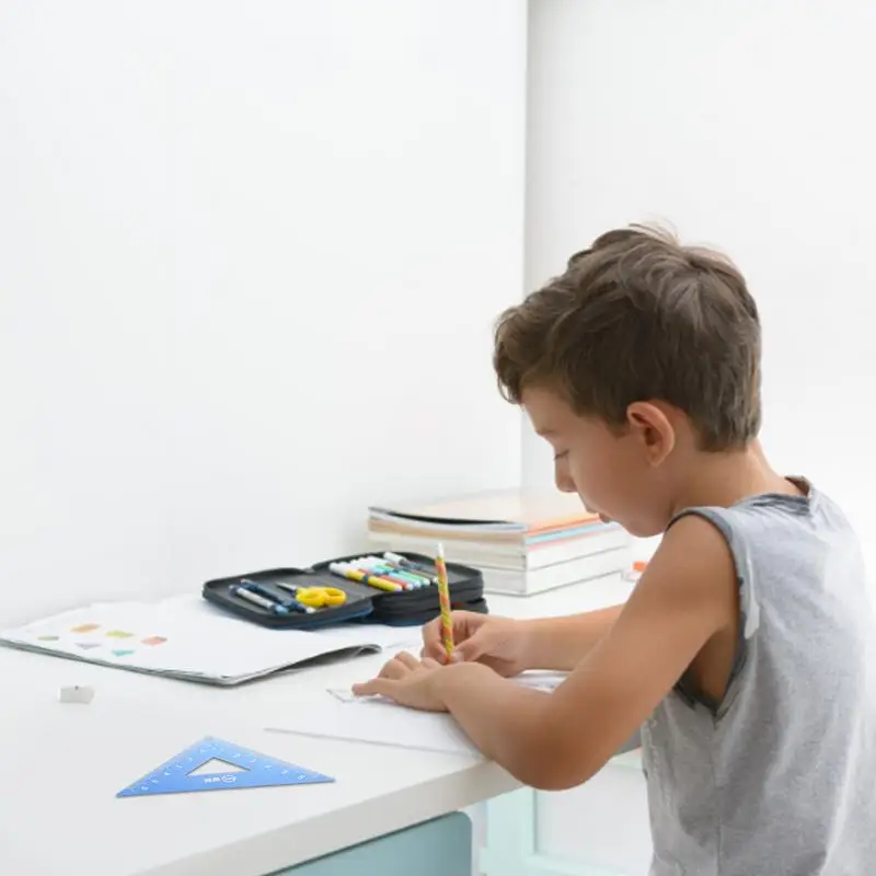 Набор измерительных линейки 4 шт. Детские для рисования математические учебные