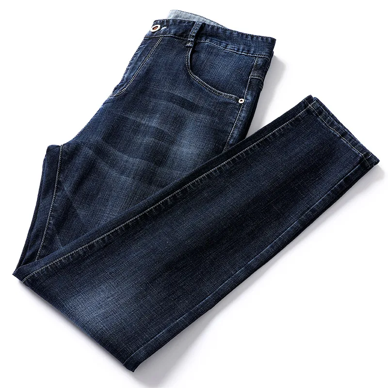 

Summer Thin Jeans Men's Straight Loose Casual Trousers Men's Pants Spring and Autumn Middle-Aged Men's Pants
