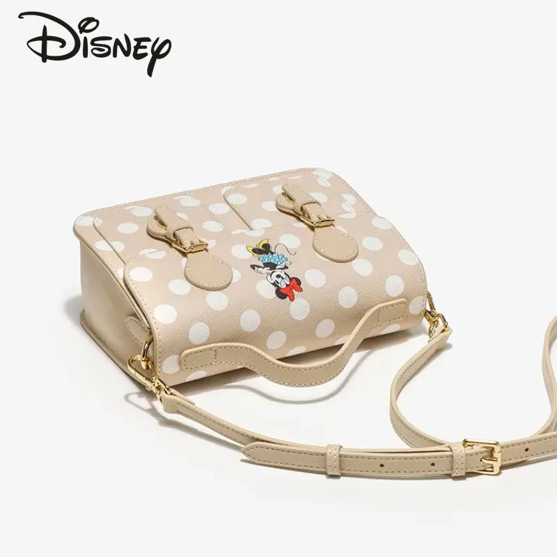 Disney Minnie Original New Women's Handbag Fashion Advanced Crossbody Bag Cartoon Multi Functional College Style Shoulder Bag