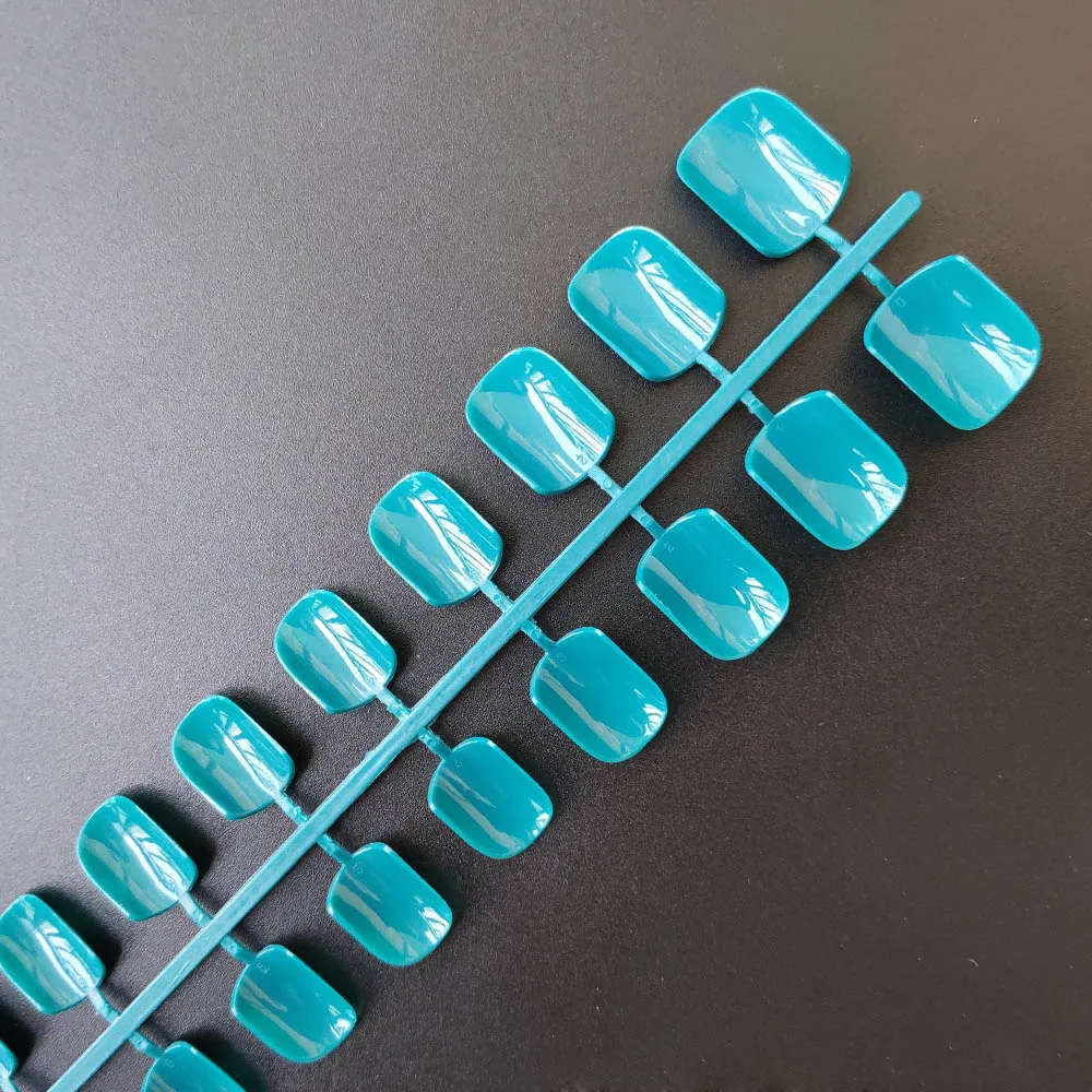 4 компл./Лот Накладные ногти смешанных цветов короткое полное покрытие