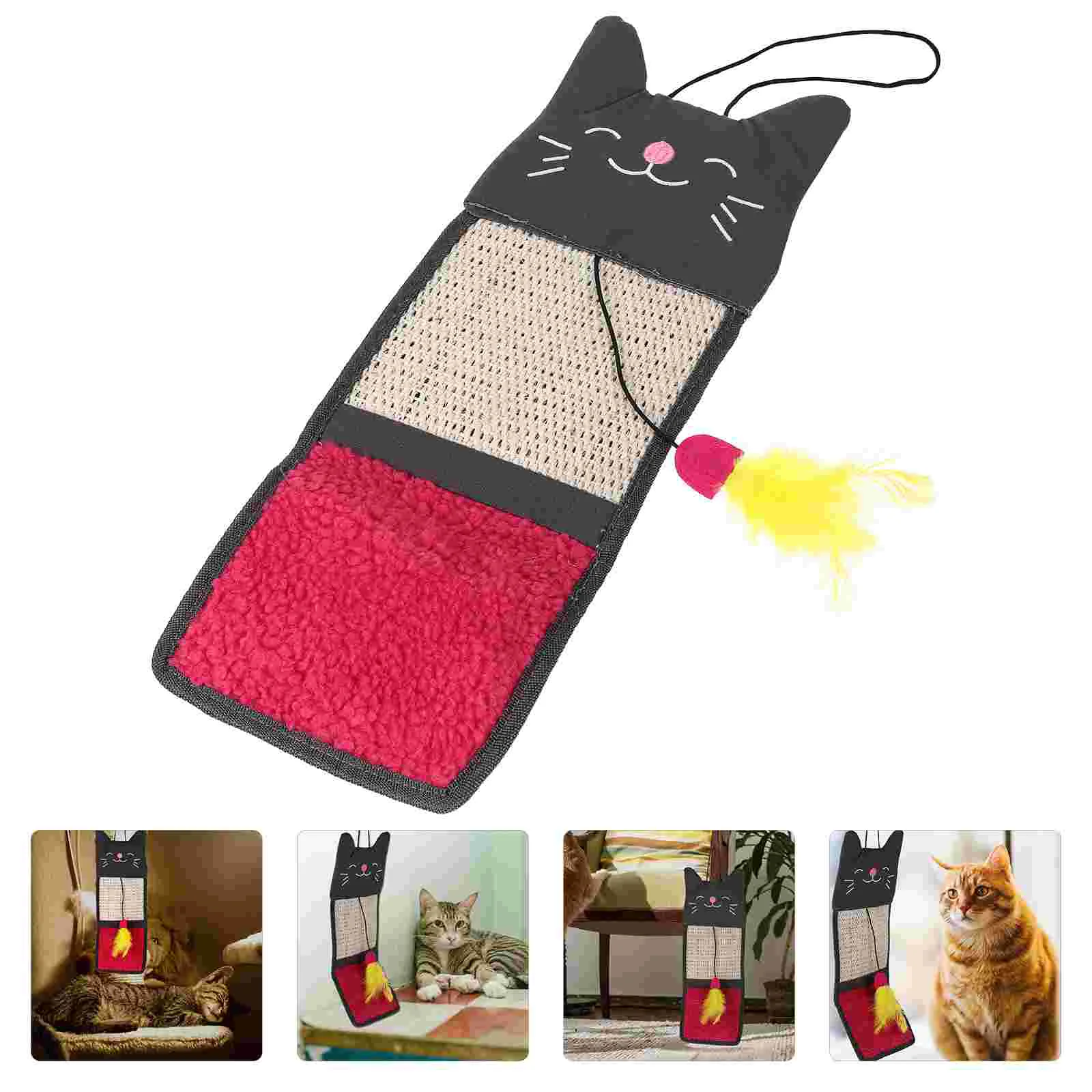 

Cat Scratching Scratcher Pad Scratch Toy Sisal Kitten Mat Pet Post Cardboard Board Toys Plaything Hanging Claw Wall Rug Stuff