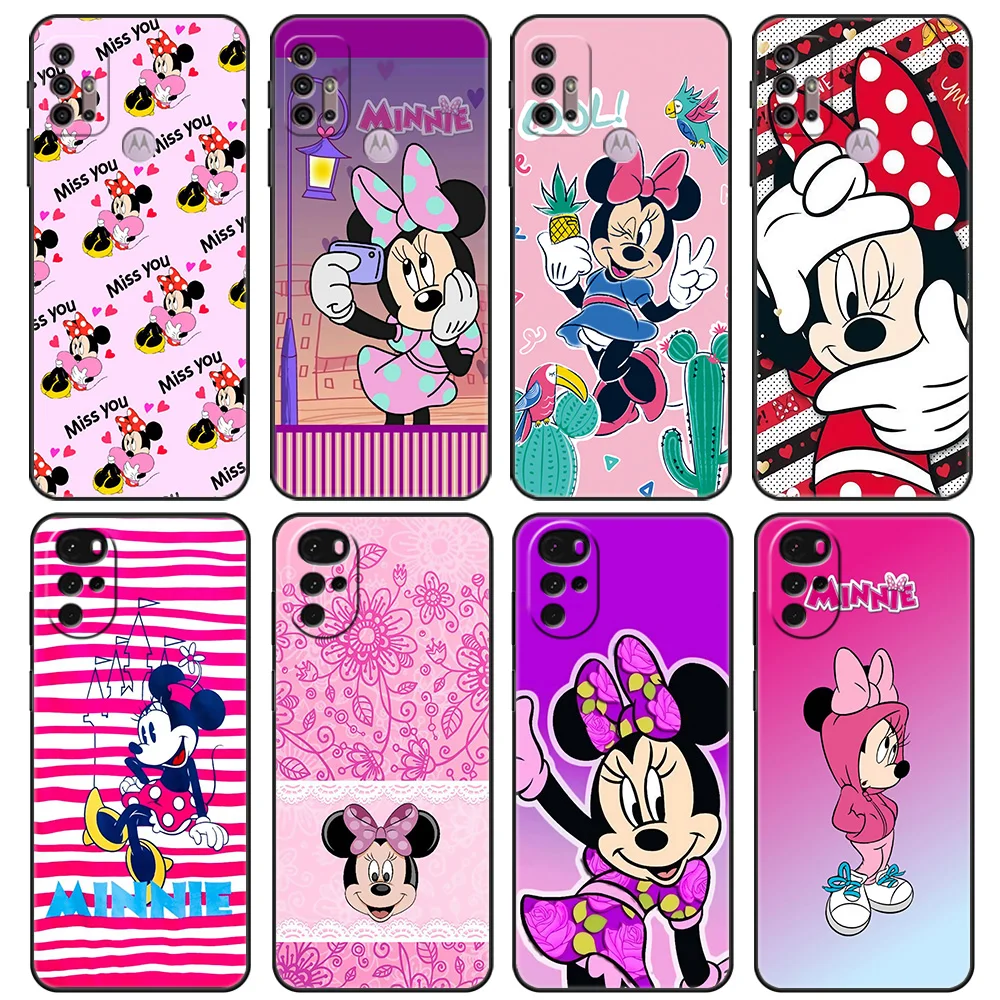 

Чехол для Motorola G30 One Fusion Plus G9 Play G60 E30 G8 Power Lite G50 Edge 20 Hyper G200 чехол для телефона любовь Минни Маус